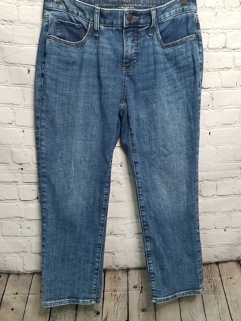 Chico's Girlfriend Slim Leg Crop Jeans Size 00